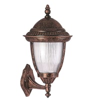 AVONNI BAP-68053-BKR Kahverengi Boyalı Dış Mekan Aydınlatma E27 Aluminyum Döküm Dip Polikarbon Cam 30x25cm