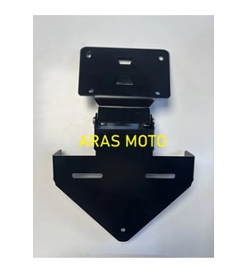 Yamaha Yzf R25 - MT 25 Tam Uyumlu Plakalık Katlanır Lazer Kesim -Arasmoto (Siyah)