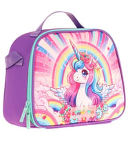 Kaukko Kids Kız Çocuk Isı Yalıtımlı Okul/Piknik Beslenme Çantası (Unicorn) L7249 (Çok Renkli)