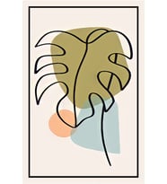Hbb Sanat Koleksiyonu Soyut Tasarım Ahşap Tablo/poster