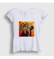 Presmono Kadın Beyaz Mary Anime kakegurui T-Shirt 240029tt