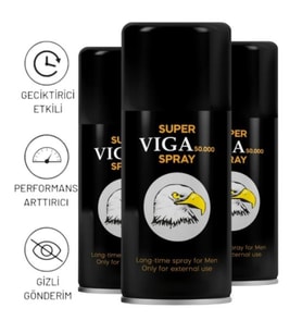 3 KUTU VİGA 50.000 ORJİNAL İTHAL GEÇİKTİRİCİ SPREY - %100