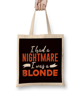 Nightmare Blonde Redhead Red Haired Irish Ginger Red Hair Bez Çanta Uzun Saplı
