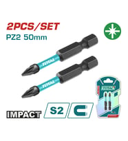 TOTAL DARBELİ 50MM PZ2 BİTS UCU 2 Lİ TOTAL TACIM71PZ250