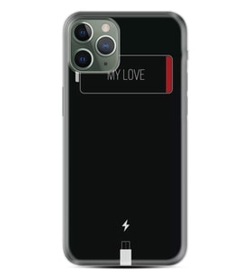 Apple iPhone 11 12 13 14 Pro Max Kılıf Desemli Silikon My Love 1402
