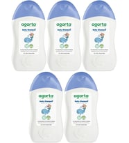 Agarta Doğal Erkek Bebek Çocuk Şampuanı Saç ve Vücut 400 ML (5 Li Set)