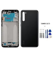 Xiaomi Redmi NOTE 8 FULL Kasa Arka Kapak Takım SİYAH - TAMİR SETİ