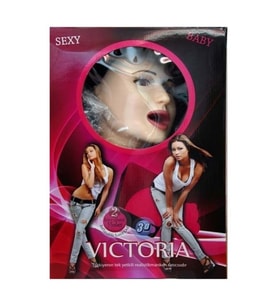 Censan Esmer Victoria Büyük Boy Titreşimli Sesli Realistik Şişme Kadın