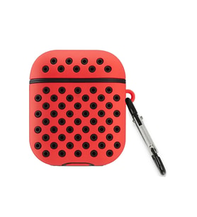 Pilelistore   Airpods 2 (2.nesil) Spor Delikli Kılıf - Kırmızı-Siyah