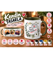 Kişiye Özel Kupa Bardak – İsim, Fotoğraf ve Mesaj Seçenekleriyle ( KENDİN TASARLA )