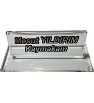 Kristal Masaüstü isimlik Ofis Makam Hediyesi M146 SLV