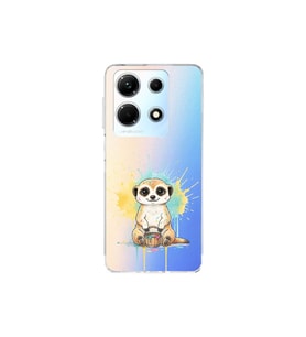 Infinix Note 30 ile Uyumlu Splash Mirket Tasarımlı Şeffaf Silikon Kılıf