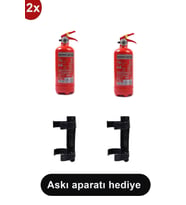 Yangın Tüpü Söndürücü Askısı Plastik 2 adet , 1 kg 2 Adet Araç Tüpü