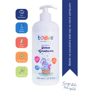 Todbie Bebek Saç & Vücut Şampuanı, Yeni Doğan, Göz Yakmayan,Boyasız,Alkolsüz,Parabensiz,Sles içermeyen şampuan 500 ml