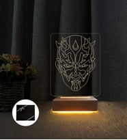 Star Wars Darth Maul Lamba 3d Led Masa Lambası Kişiye Özel İsimli Lamba