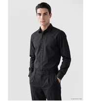 LCW BUSINESS Siyah Regular Fit Poplin Erkek Gömlek
