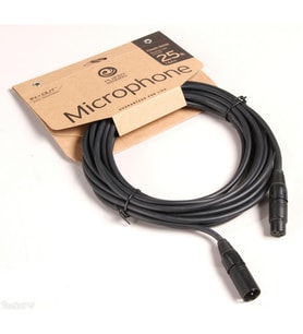 Planet Waves PWCMIC25 Mikrofon Kablo Klasik (7.6 Metre)  Korozyona Dayanıklı - Saf Sinyal - Esnek