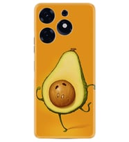 Tecno Spark 10 Pro Kılıf Resimli Desenli Silikon Platinium Series Dance Avokado 1878