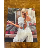 ZİRKON TAŞLI PULLU KIZ ARMA DİKİŞ APLİKE 23X19 CM
