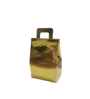 Kına Ve Çerez Çantası Karton DÜZ 7.5X11X4  CM (20 Adet)  Gold