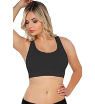 SİYAH MI Emay 4027 Seamless Tül Pedli Toparlayıcı Büstiyer