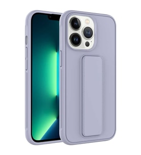 Apple iPhone 13 Pro Uyumlu Kılıf Zore Qstand Kapak (Gri)