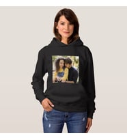 Resim Baskılı Sweatshirt (Siyah)