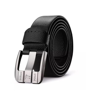  WİLLİAM POLO İtalyan Siyah Hakiki Deri 120 cm Erkek Kemer