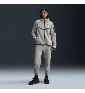 Nike W NSW TCH FLC WR FZ HDY 2 Gri Kadın Sweatshirt HV6747-063