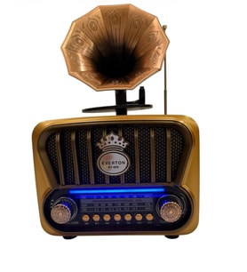 ATASBEY RT-605 Gramafon Tasarımlı ve Görünümlü , Nostalji Bluetooth/USB/Sd/ Radyo Mp3 Player Müzik Kutusu