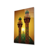 Tahran Şerif Camii Cam Tablo 4mm Dayanıklı Temperli Cam (Çok Renkli)