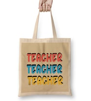 Teacher Gift-Learning Inspire-Science Student School-Inspirational KIDS WOMEN Men Bez Çanta Uzun Saplı