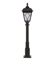 AVONNI BSU-68043-BSY-BOP Siyah Boyalı Dış Mekan Aydınlatma E27 Aluminyum Cam 23cm