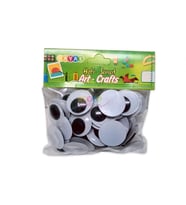 Oynar Göz 25mm Siyah Renkli Oynayan Göz 50 Adetli Paket