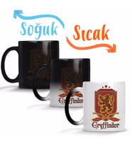 Harry Potter Gryffindor Sihirli Kupa Bardak Porselen