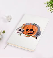 BK Gift Happy Halloween Tasarımlı Beyaz Defter-2