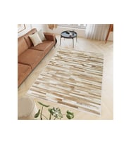 Rovigo Home Dijital Baskı Yıkanabilir Kaymaz Taban Salon Halısı RVG0564 (Bej)