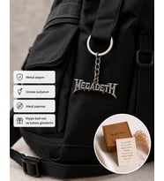 Megadeth Logo Anahtarlık Unisex Metal Müzik Aksesuarı