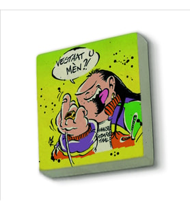 Haagse Harry (Hollanda Çizgiroman Karakteri) Baskılı Doğaltaş  Magnet(KRG-044)Buzdolabı Süsü