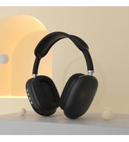P9 Bluetooth 5.3 Subwoofer Stereo Spor Mic Oyun Spor Kulak Üstü Kulaklık Siyah