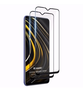 Microsonic Xiaomi Redmi Note 9 4G Crystal Seramik Nano Ekran Koruyucu Siyah (2 Adet)