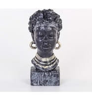 Euro Flora Afrikalı Kadın Büst 13X9X30 cm