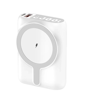 Mey İthalat® J31 10.000 mAh 20W PD Magsafe Powerbank - Beyaz