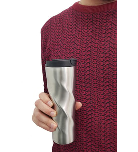 Komple 304 L Çelik Silver 6 oz 500 ml Kahve Termos Mug cin229slv