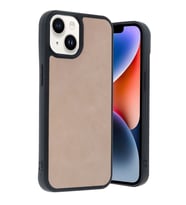 Apple İphone 14 Kılıf Aras Deri Kapak - Pudra