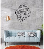 Aslan Geometrik  Ahşap Tablo
