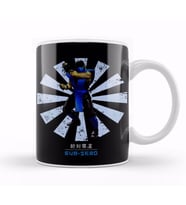 Sub Zero Retro Japanese Mortal Kombat Kupa Bardak Porselen
