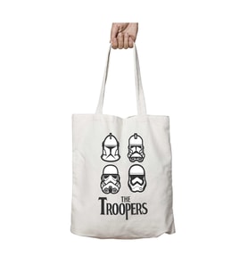 The Troopers Beatles Star Wars iki Tarafı Kalıcı Baskılı Yıkanabilir Çanta