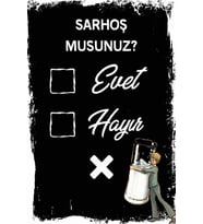 Rakı   Tasarımlı Ahşap Poster