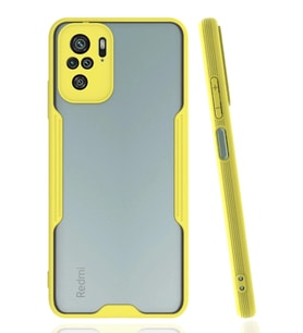 Durukar® Redmi Note 10 Kılıf Platin Silikon - Sarı